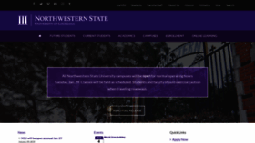 What Nsula.edu website looked like in 2019 (5 years ago)