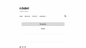 What Nsabri.com website looked like in 2019 (5 years ago)