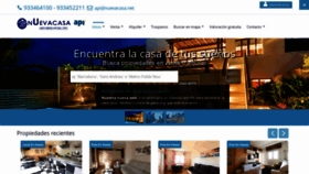 What Nuevacasa.net website looked like in 2019 (5 years ago)