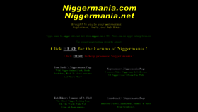 What Niggermania.com website looked like in 2019 (5 years ago)