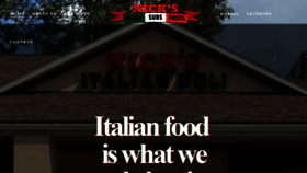 What Nicksdeliandpizza.com website looked like in 2019 (5 years ago)