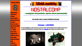 What Nostalcomp.cz website looked like in 2019 (5 years ago)