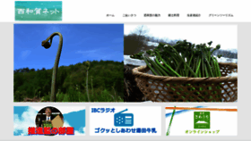 What Nishiwaga.jp website looked like in 2019 (5 years ago)