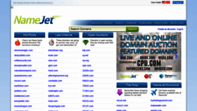 What Namejet.com website looked like in 2019 (5 years ago)