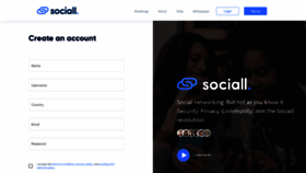 What Nexus.social website looked like in 2019 (5 years ago)