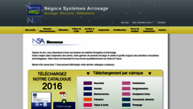 What Nsa-irrigation.fr website looked like in 2019 (5 years ago)