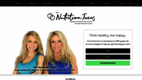 What Nutritiontwins.com website looked like in 2019 (5 years ago)