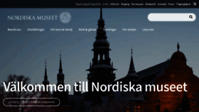What Nordiskamuseet.se website looked like in 2019 (5 years ago)