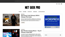 What Netgeekpro.com website looked like in 2019 (5 years ago)