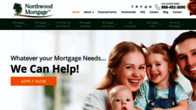 What Northwoodmortgage.com website looked like in 2019 (5 years ago)