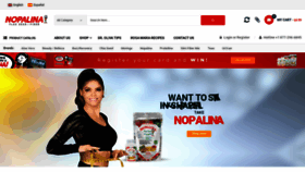 What Nopalina.com website looked like in 2019 (5 years ago)