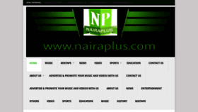 What Nairaplus.com website looked like in 2019 (5 years ago)