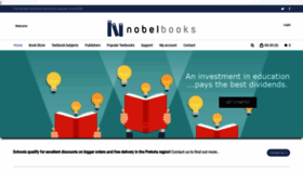 What Nobelbooks.co.za website looked like in 2019 (5 years ago)