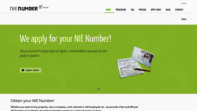 What Nienumber.com website looked like in 2019 (5 years ago)