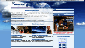 What Numerologie-fidelia.ro website looked like in 2019 (5 years ago)