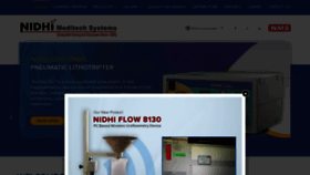 What Nidhimeditech.com website looked like in 2019 (5 years ago)