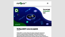 What News.p2pb2b.io website looked like in 2019 (5 years ago)