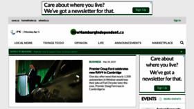 What Newhamburgindependent.ca website looked like in 2019 (5 years ago)
