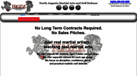 What Northaugustamartialarts.com website looked like in 2019 (5 years ago)