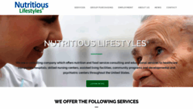 What Nutritiouslifestyles.com website looked like in 2019 (5 years ago)