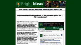 What Ncbrightideas.com website looked like in 2019 (5 years ago)