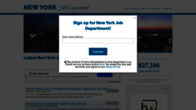 What Newyorkjobdepartment.com website looked like in 2019 (5 years ago)