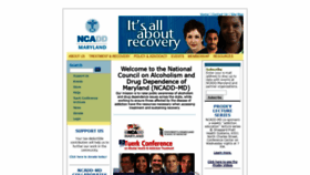 What Ncaddmaryland.org website looked like in 2019 (5 years ago)