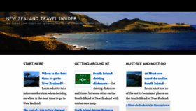 What Newzealandtravelinsider.com website looked like in 2019 (5 years ago)