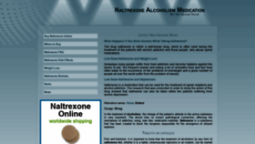 What Naltrexonealcoholismmedication.com website looked like in 2019 (5 years ago)