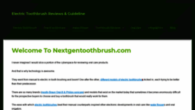 What Nextgentoothbrush.com website looked like in 2019 (5 years ago)