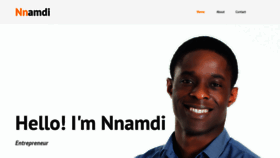 What Nnamdichineme.com website looked like in 2019 (5 years ago)