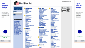 What Nextfreeads.com website looked like in 2019 (5 years ago)