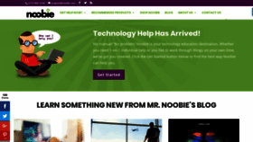 What Noobie.com website looked like in 2019 (5 years ago)