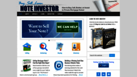 What Noteinvestor.com website looked like in 2019 (5 years ago)
