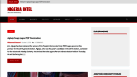 What Nigeriaintel.com website looked like in 2019 (5 years ago)