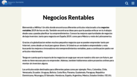 What Negociorentablehoy.com website looked like in 2019 (4 years ago)
