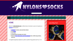 What Nylonsandsocks.com website looked like in 2019 (4 years ago)