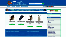 What Noahsanimalfigurines.com website looked like in 2019 (4 years ago)