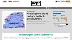 What Northcountrypublicradio.org website looked like in 2019 (4 years ago)