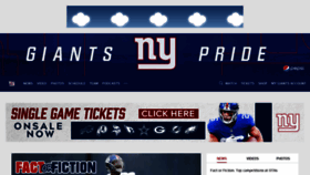 What Nygiants.com website looked like in 2019 (4 years ago)