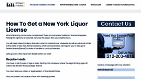 What Nyliquorlicensenow.com website looked like in 2019 (4 years ago)