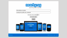 What Nearby.sg website looked like in 2019 (4 years ago)