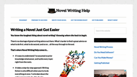 What Novel-writing-help.com website looked like in 2019 (4 years ago)