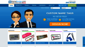 What Namebadge.com website looked like in 2019 (4 years ago)