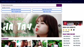 What Nhacsong.net website looked like in 2019 (4 years ago)