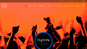 What Nightlifemadrid.com website looked like in 2019 (4 years ago)