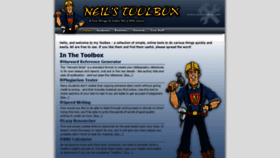 What Neilstoolbox.com website looked like in 2019 (4 years ago)