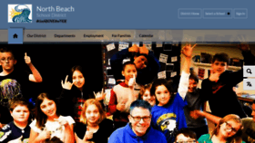 What Northbeachschools.org website looked like in 2019 (4 years ago)