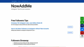 What Nowaddme.com website looked like in 2019 (4 years ago)