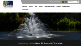 What Newrichmondchamber.com website looked like in 2019 (4 years ago)